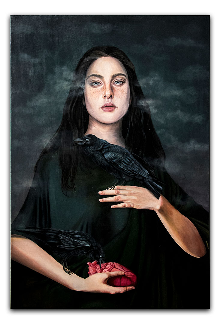 Patricia Mariano "Nevermore" Original Artwork on Canvas Because Art Matters