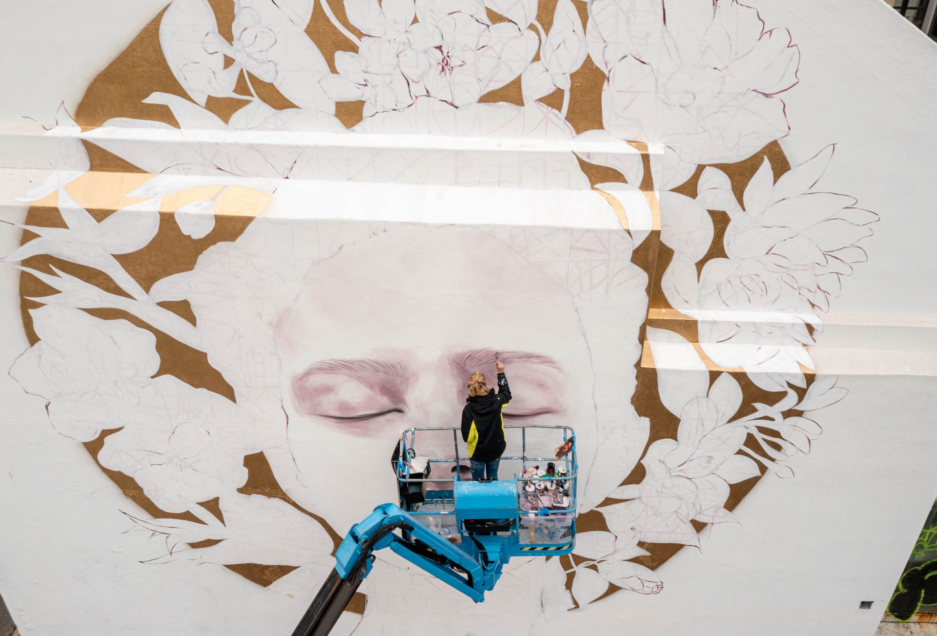 jacqueline de montaigne street art murals the language of flowers because art matters