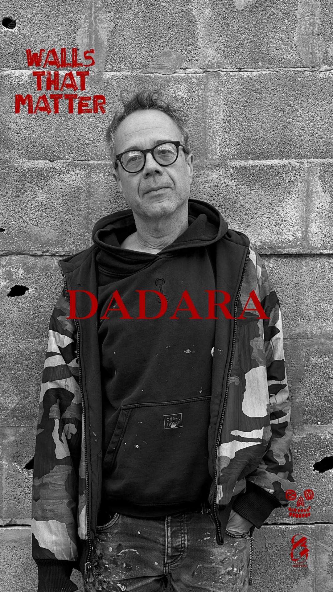Portrait of artist Dadara for the Walls That Matter project in Marvila, Lisbon.