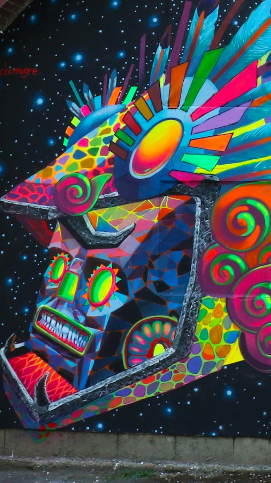 Link to artist profile of CIX dmt at Because Art Matters.