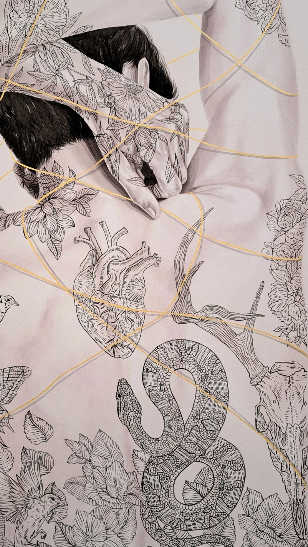 Link to artist profile of Jacqueline de Montaigne at Because Art Matters.